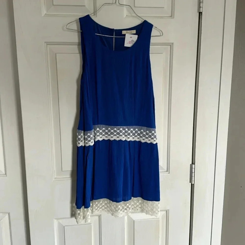 NWT Entro Blue Dress Size small